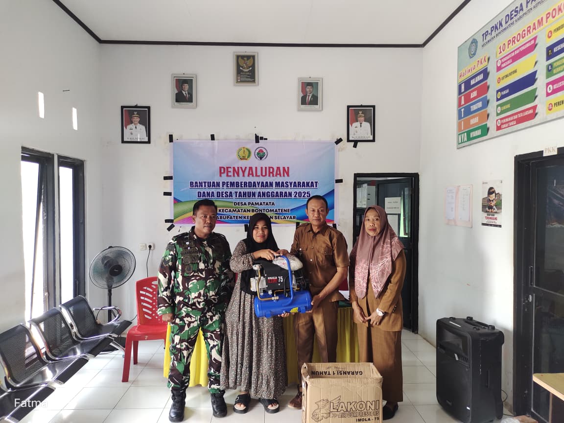 Penyaluran Bantuan Pemberdayaan Masyarakat Dana Desa Tahun Anggaran 2025 di Desa Pamatata